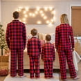 thumbnail image 4 of Nibbcoa Christmas Family Pajamas Matching Set, Long Sleeve Shirt with Pants Plaid Sleepwear Loungew, 4 of 6