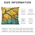 thumbnail image 5 of SHANXI Square Throw Pillow Covers on Branch Background Painting Pillow Cases Decorative 22x22in, 5 of 5
