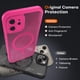 thumbnail image 5 of Funda magnética TOCOL 3 en 1 para iPhone 12 de 6.1 pulgadas, rosa intenso, 5 of 6