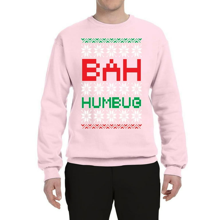 Wild Bobby BaH Humbug Ugly Christmas Sweater Unisex Crewneck