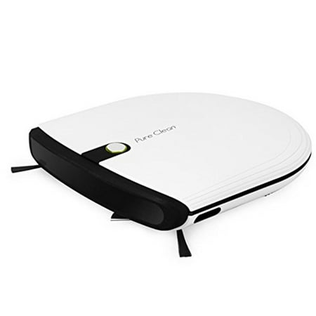 - PureClean Robot Vacuum Cleaner - Slim Profile Cleans Pet Hair Under Furniture - Automatic Robo chrg Dock - Thin Robotic Auto Home Sweeper Vac for Clean Tile, Carpet, Hardwood Floor