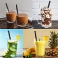 thumbnail image 3 of NOGIS 100 Pcs Black Boba Straws Jumbo Smoothie Straws,Individually Wrapped Disposable Plastic Large Wide-mouthed Milkshake Drinking Straws(0.43" Wide X 9.45" Long), 3 of 7