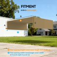 thumbnail image 2 of 2 Pcs Pergola Replacement Canopy for 10x10ft Patio Gazebo, UV30+ Protection Polyester Shade Cover, Sand Color, Easy Install Outdoor Sun Shade for Garden and Backyard, 2 of 7