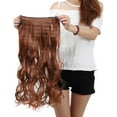 thumbnail image 2 of SAYFUT 24"-29" Curly Clip in Synthetic Hair Extensions, Style T5C-C, 3/4 Full Head One Piece 5 Clips, 2 of 4