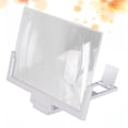 thumbnail image 2 of 8-14 Inches Phone Screen Magnifier 3d Video Amplifier Pulling Type Magnifier Folding Rack for Home Office (White), 2 of 7
