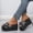 Black, variant on Shower Shoes Women Walking Casual Trendy Women's Slide Sandals Summer Bow Tie Shower Shoes Platform Heels Slide Sandals Beach Slides Outdoor Breathable Cushion Slide Sandals for Ladies