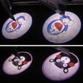 thumbnail image 4 of Kawaii Sanrio Anime Hello Kittys Kuromi Cartoon, luz de bienvenida para puerta de coche, proyección de puerta abierta, cableado, Sensor libre, foco, 4 of 4