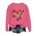 thumbnail image 1 of VBARHMQRT Women Chandails en Molleton Mode Automne et Hiver pour Femmes Thème Lettre Anglaise Décontracté Imprimé Haut à Capuche, 1 of 4