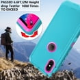 thumbnail image 5 of Asuwish Phone Case Compatible with iPhone Xs X 10 10s Hybrid Rugged Shockproof Hard Protective Drop Proof Full Body Heavy Duty Mobile Cell Cover for iPhoneX iPhoneXs iPhone10 10xs Xs Women Men Green, 5 of 8
