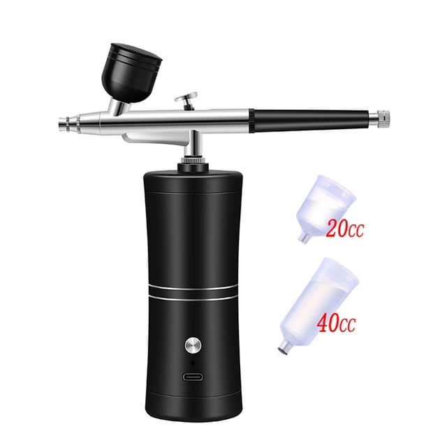 Wireless Airbrush With Compressor Kit Mini Portable Cordless Personal Spray Art Painting Tattoo Cake Makeup Beautifu Model Air ,Easy to Use