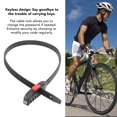 thumbnail image 3 of Bike Password Lock, Compact Password Resettable ABS Stainless Steel Bike Lock Wear Resistant  for Scooter, 3 of 7