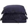 thumbnail image 1 of 400-Thread Count 100% Egyptian Cotton Elegant Solid Duvet Cover Set Navy Blue / King/Cal King, 1 of 1