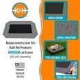 thumbnail image 5 of K&H Pet Products Original Pet Cot Replacement Cover (Cot Sold Separately) Gray/Black Mesh Medium 32 X 25 Inches, 5 of 9