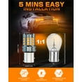 thumbnail image 2 of XWQHJW LED Turn Signal Light Bulb Anti Hyper Flash 7443/7440/3156/3157/1156/1157, 2 of 11