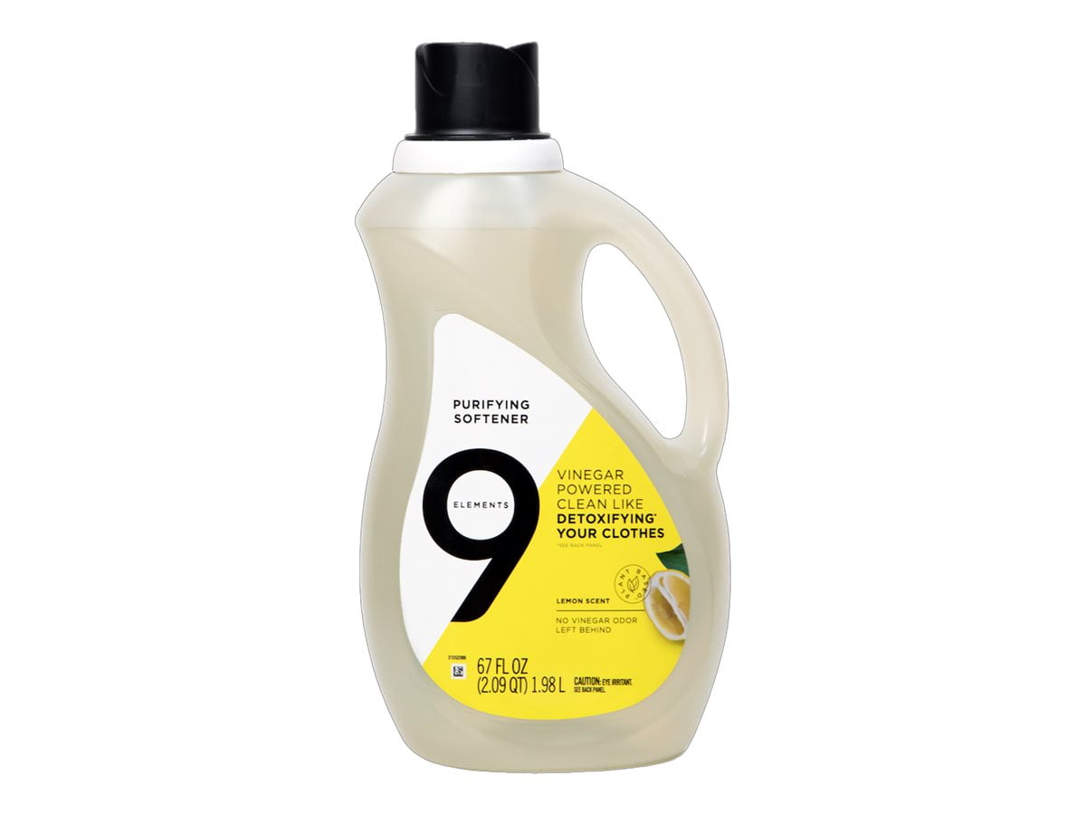 9 Elements - Softener - liquid - bottle - 0.5 gal - lemon - machine ready