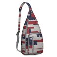 thumbnail image 1 of Stylish Sling Backpack - Modern Aesthetic Crossbody Bag with Abstract Geometric Pattern, Lightweight Fashion Pack for Daily Commute, 1 of 4