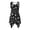 Black White Paws, variant on HELLHERO Sleeveless Sundress with Science Formula, Asymmetric Hem Midi Dress for Women Daily Wear and Summer Vacation