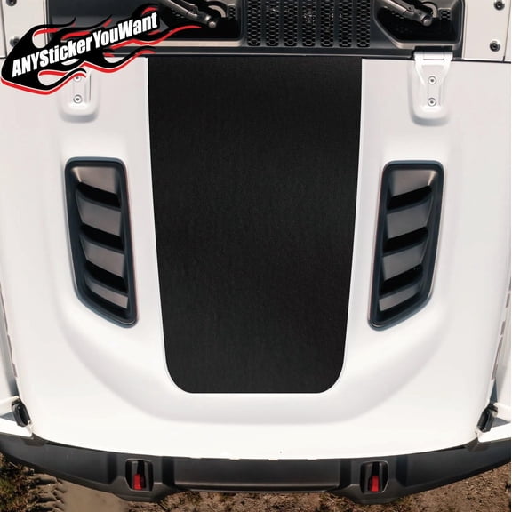 Blackout Hood Vinyl Decal Sticker Compatible with and Fits Jeep Wrangler JL Compatible with and Fits Jeep Gladiator JT Rubicon
