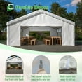 thumbnail image 5 of LZBEITEM 20' x 32' Large Heavy Duty Outdoor Canopy Party Tent & Carport, Heavy Duty Outdoor Wedding Gazebo with 4 Sand Bags, Event Shelter Canopy for Outdoor Event, Wedding, Birthday Party, White, 5 of 15
