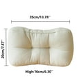 thumbnail image 3 of Back Pillow for Chair, Lumbar Support Pillow for Office Chair Lower Back Pain Relief Soft Cushion Car Bed Couch Sitting High Elasticity(7.9"×13.8"，Green), 3 of 5