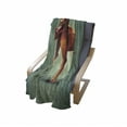 thumbnail image 4 of Geometric Soft Flannel Fleece Throw Blanket, Wildlife Vector Illustration of Polygonal Monkey Baboon Artwork Print, Cozy Plush for Indoor and Outdoor Use, 50" x 60", Orange Forest Green, by Ambesonne, 4 of 6