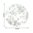 thumbnail image 3 of Efavormart 10-Pack Disposable Table Placemats in French Toile Print 13" in Matte White/Sage Green - Classy Cardboard Placemats for Dinner Parties & Banquets, 3 of 4