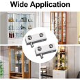 thumbnail image 5 of 8 Pack Frameless Glass Door Pivot Hinge with Adjustable Iron Pin for 5-8mm Glass Door, 5 of 5