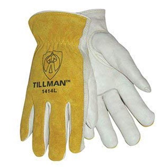 XL 1414 Grain/Split Cowhide Drivers Gloves (8 Pairs) - R3-1414XL