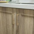 thumbnail image 5 of Goo-Ki 6 Pack 5 Inches Satin Gold Charm Brushed Brass Cabinet Handles - Stylish Drawer Pulls for Modern Flair, 5 of 6