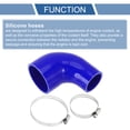 thumbnail image 4 of Ofertas Únicas 1 Juego Manguera de Silicona Azul para Coche de 51-76mm 2.01"-2.99" ID 90mm 3.54" Longitud 90° con Abrazaderas Universal, 4 of 7