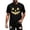 Black, variant on Mens Halloween Jack O'Lantern Pumpkin Face Print Crew Neck Short Sleeve T-Shirt, Soft Casual Holiday Graphic Tee for Halloween Party Daily Outdoor Wear(Red,S)