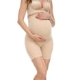 thumbnail image 1 of Vestido de maternidad sin costuras para mujer, pantalones cortos de maternidad, ropa interior, pantalones de seguridad de cintura alta, M, 1 of 6