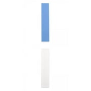 2Pieces Badminton Racquet Edge Protection PU Tape Self Adhesive 25cm x 1.6cm Blue and White