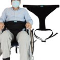 thumbnail image 1 of para silla de ruedas Protección contra caídas Anti-caída Ajustable en apariencia de T Cinturón de fijación Restricción Arnés de pecho negro sencillo Salvador Cinturón de seguridad para silla de ruedas, 1 of 8
