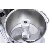 Hakka 6L Commercial Food Processor, 1800W Electric Vegetable Chopper with Variable Speed Control and Stainless Steel Blade, Silver
