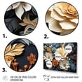 thumbnail image 3 of Designart "White Blue Line Art Natures Textures I" Modern Canvas Art Print, 3 of 5