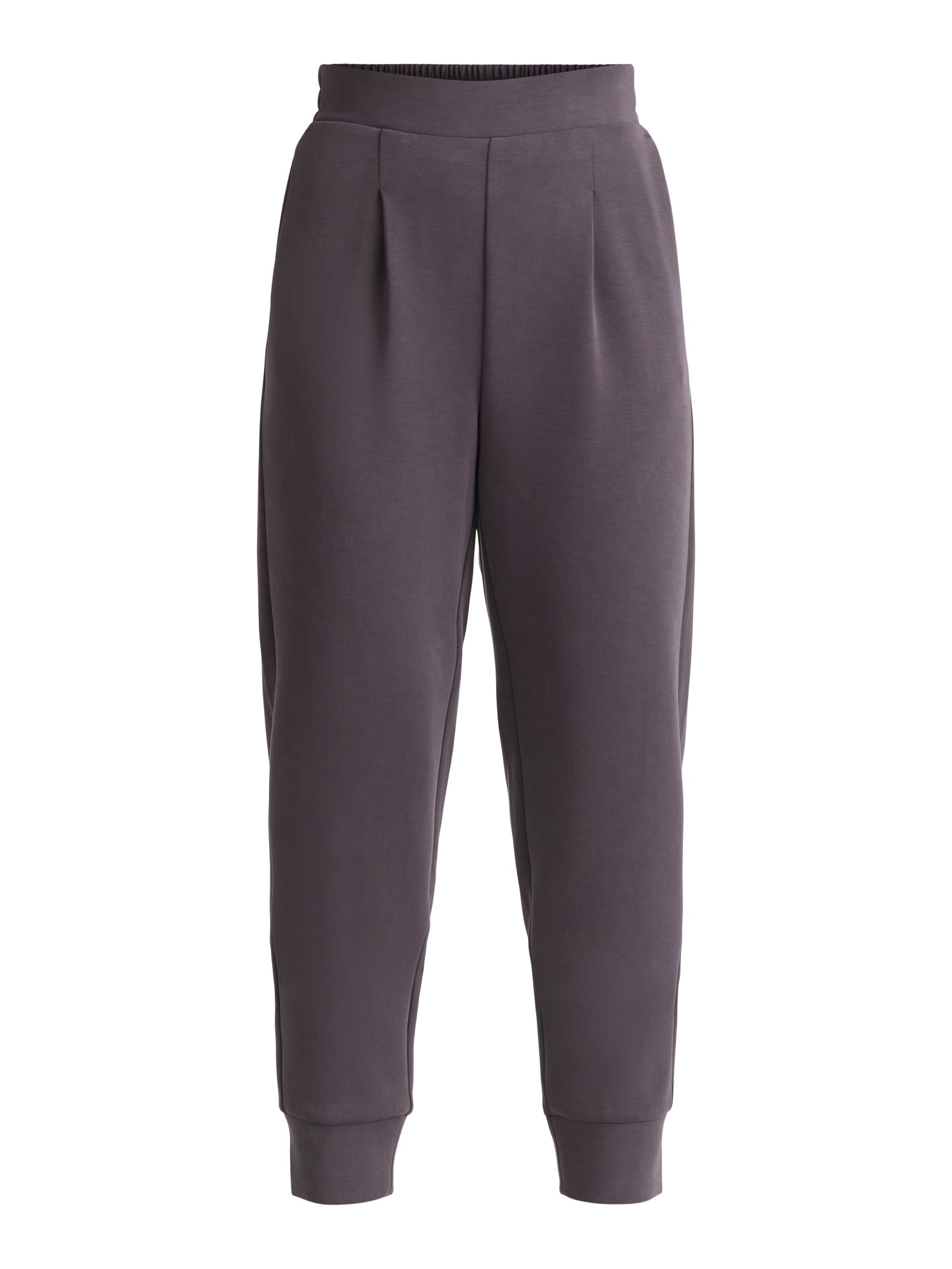 Avia Women's and Women's Plus ScubaKnit Pleat Joggers with Pockets, Size XS-4X
