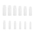 thumbnail image 5 of dianhelloya 120Pcs/Box False Nail Tips with Lines Mixed Size Removable Easy to Trim Nail Extension Clear Sculpted Full Cover Nail Tips 120pcs, 5 of 7