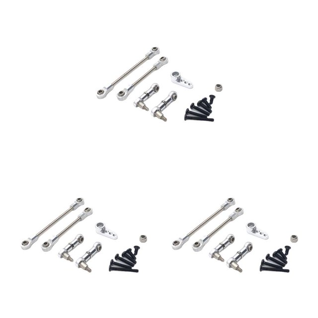 Brazo de montaje de servo 1/28 RC sweethay K969 K979 K989 K999 Plata 3Conjunto