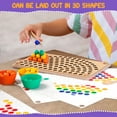 thumbnail image 6 of Toddler Wooden Learning Montessori Toys – Wooden peg Board Bead Game Baby Rainbow Stacking Matching Counting Color Sorting Games for fine Motor Math Skills Boys and Girls for 3 4 5 Years Old, 6 of 8