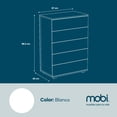 thumbnail image 3 of Cómoda de Madera Mobi Muebles Modelo Mykonos Color Blanco, 3 of 3