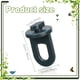 thumbnail image 2 of Clips giratorios para invernadero, clips de fijación para invernadero con ganchos en S de acero inoxidable para plantas colgantes de jardín al aire libre de plástico (100 piezas), 2 of 5