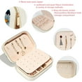 thumbnail image 3 of Daisy Portable Velvet Organizer Box with Removable Compartment - Earring Holder, Necklace Holder, and Travel Organizer - Gift, 3 of 7