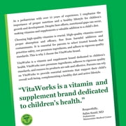VitaWorks Kids Vitamin B12 1000 mcg, Dietary Supplement, Cellular Energy Vitamins, 120 Chewables