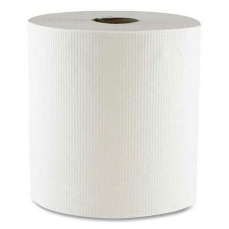 Boardwalk 8 in. x 700 ft. Hard Wound Towel, White - Case of 6