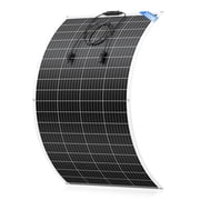 WERCHTAY 200W 12V Flexible Solar Panel, 23% High Efficiency Monocrystalline Bendable Solar Module for RV, Marine, Boat & Off-Grid Camping