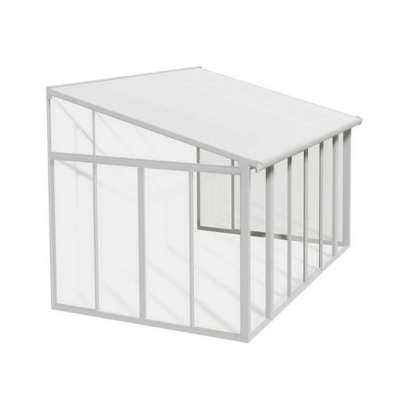 CANOPIA by PALRAM SanRemo 10 ft. x 14 ft. Sunroom, Patio Enclosure and Solarium - White