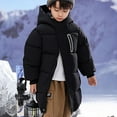 thumbnail image 4 of CYRBOKO Girls' Puffer Jackets, Full Zip Thermal Heavyweight Cotton Winter Clothing Black Size 6-8 T, 4 of 8