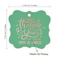 thumbnail image 7 of Inkdotpot Pack Of 100 Thank You From The New Wedding Paper Tags DIY Craft Bracket Shape Real Rose Gold Foil Hang Tags, 7 of 7