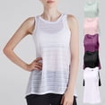 thumbnail image 6 of AherBiu Workout Tank Tops for Women Lightweight See-Through Cutout Back Sleeveless Summer Casual Tshirts, 6 of 7